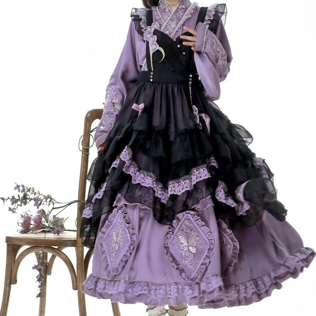 Lavender & Noir Frill Ensemble