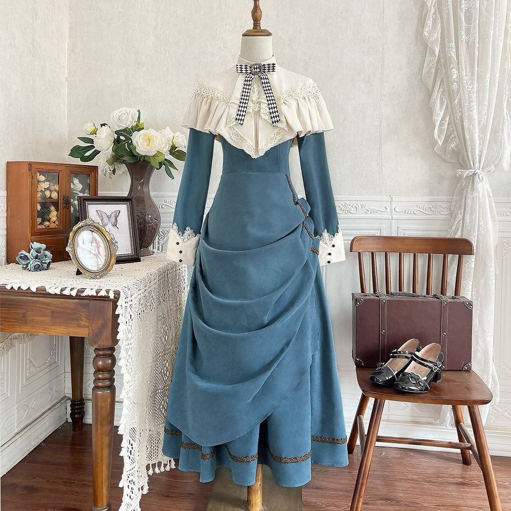 Elegant Sapphire Blue Dress