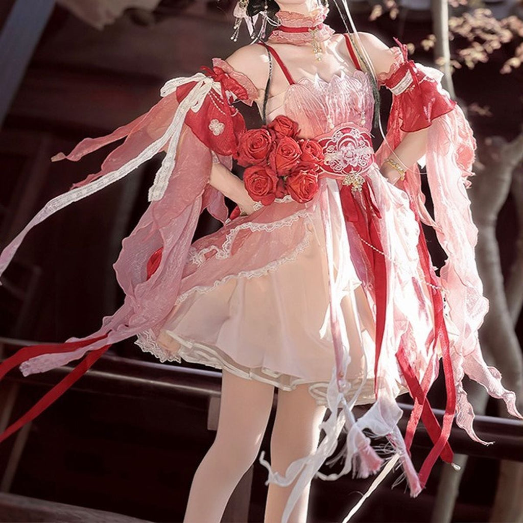 Elegant Frill Lolita Dress Ensemble