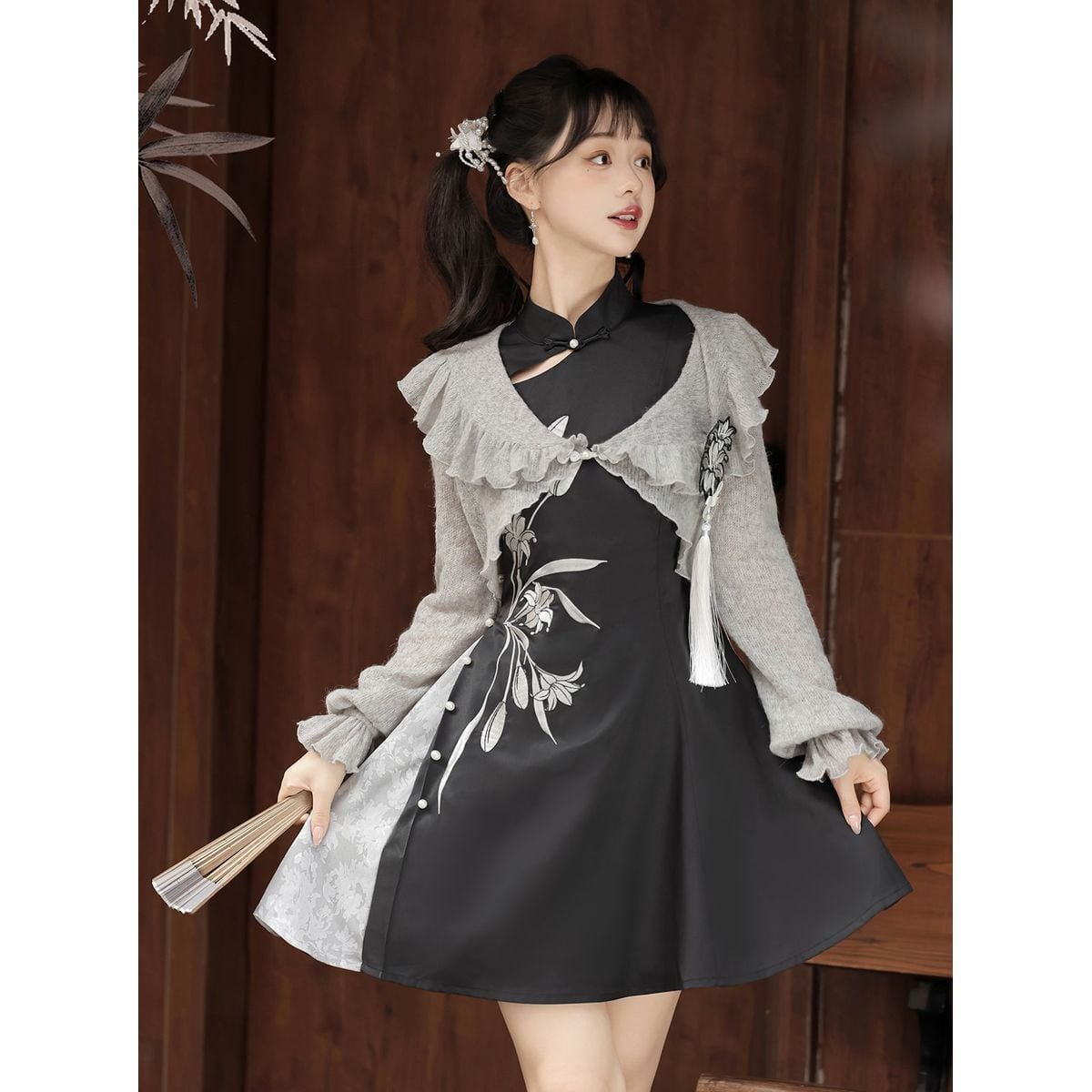 Graceful China-Style Dress Set