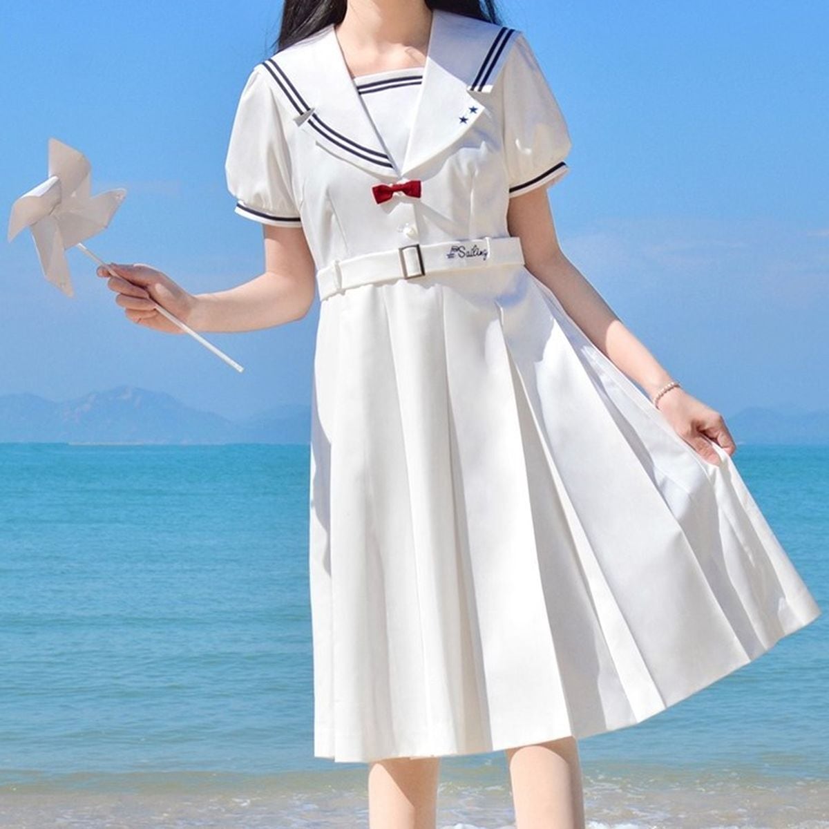 Cute Short Sleeve Sailor Outfit