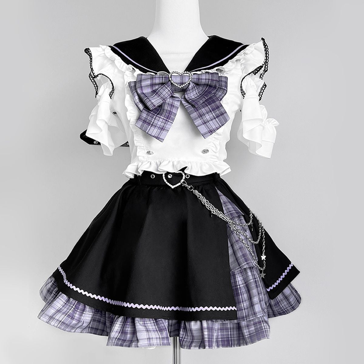 Asymmetrical Idol Stage Outfit