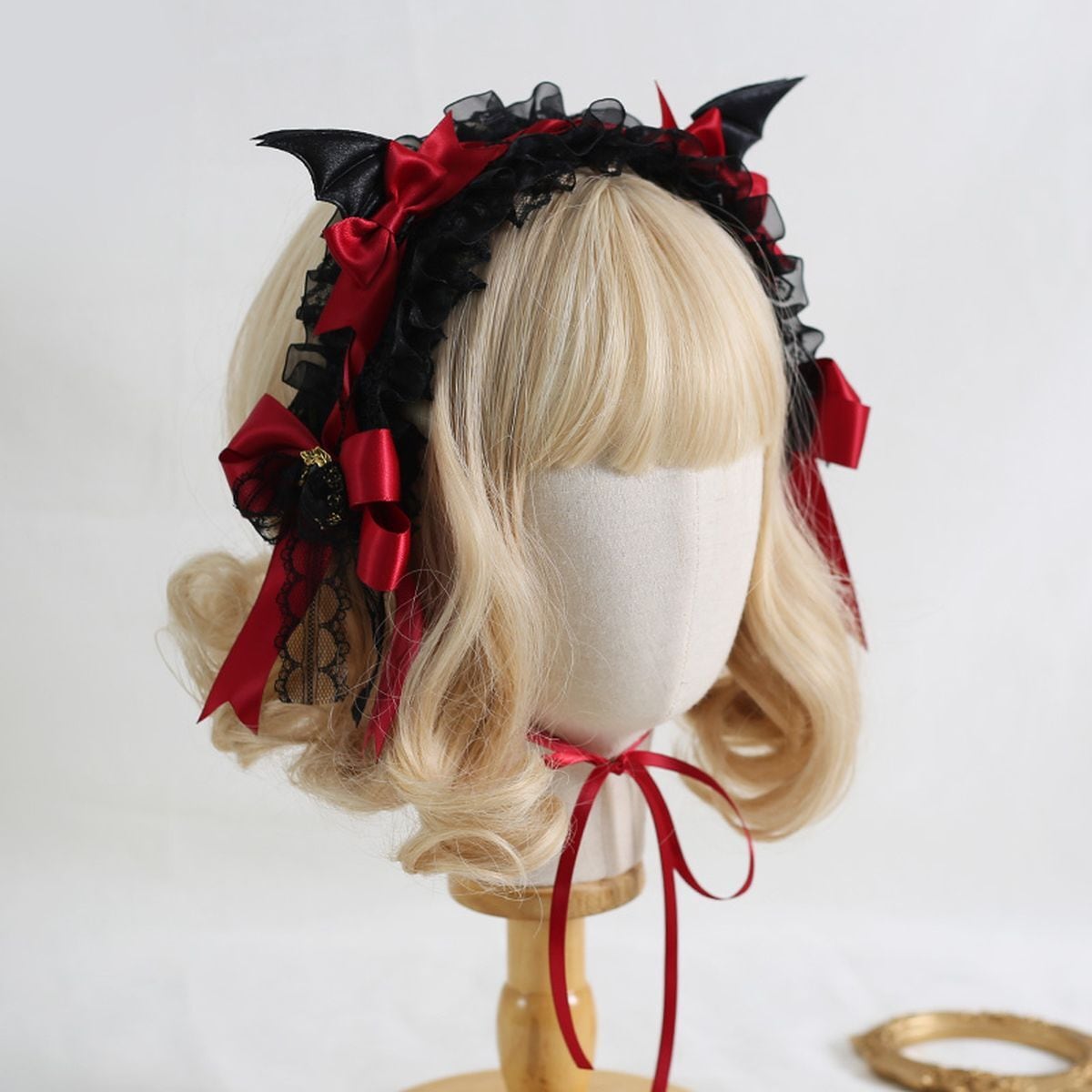 Devil Wings Lace Headpiece