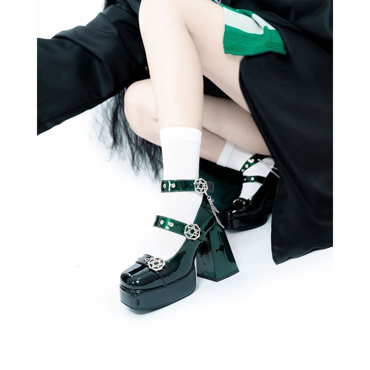 Hexagram Gradient High Heel Shoes