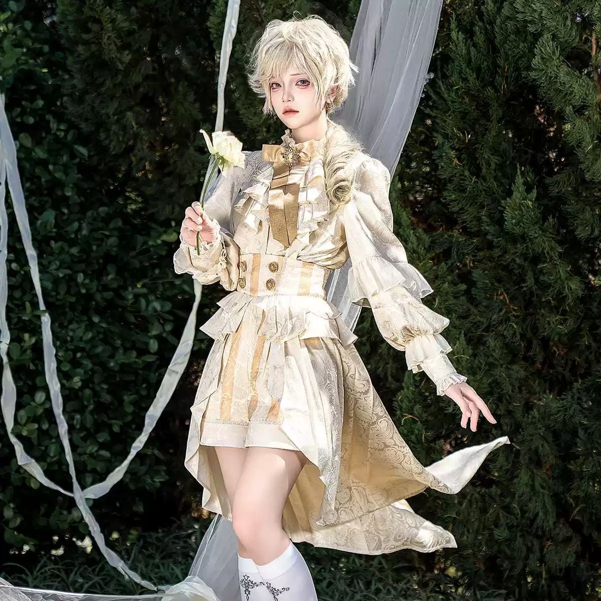 Prince Overalls Shorts Set