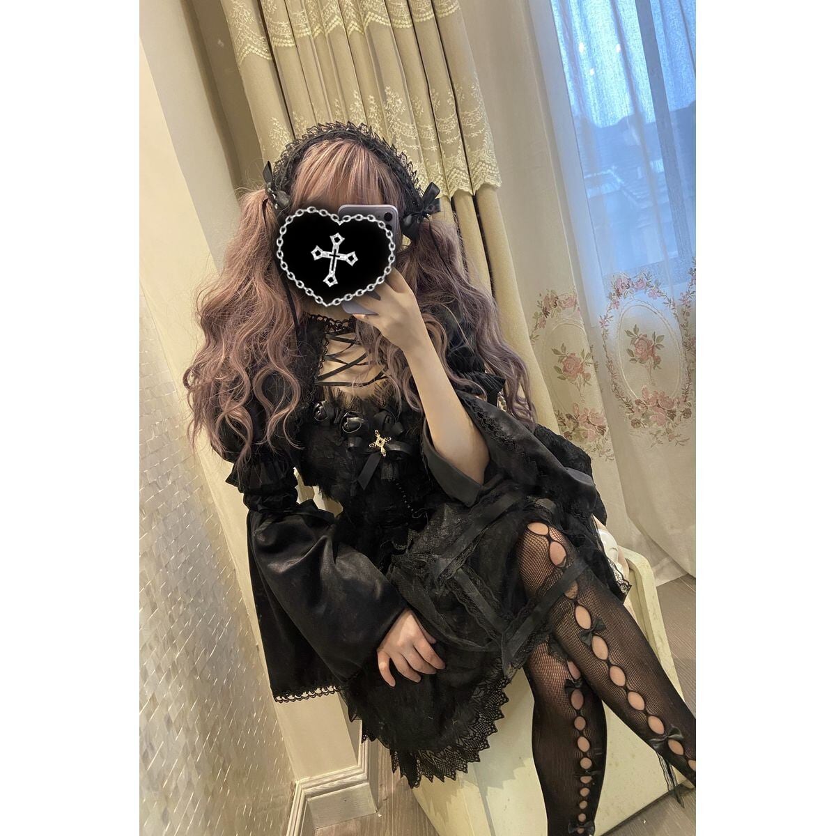 Elegant Gothic Witch Lace Dress