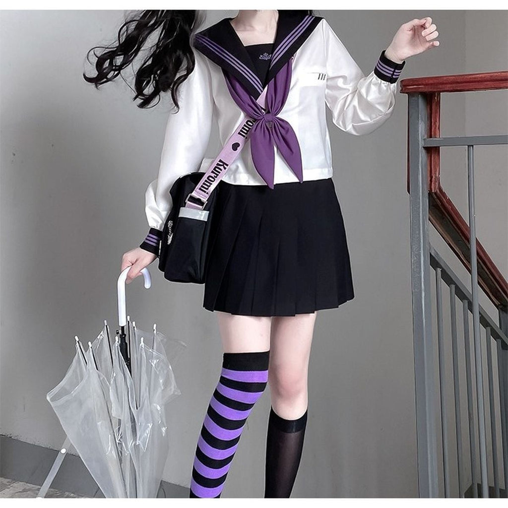 Purple and Black Sailor Uniform