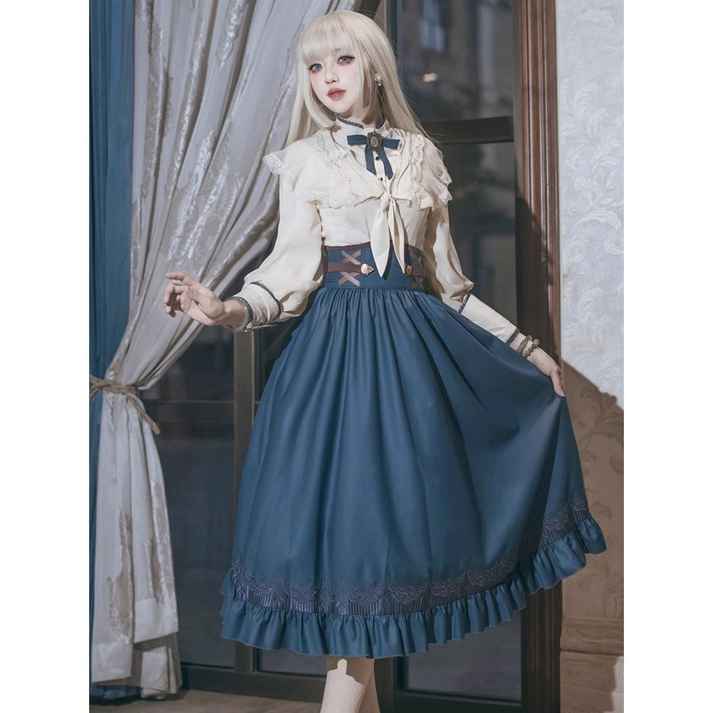 Elegant Long Skirt Set