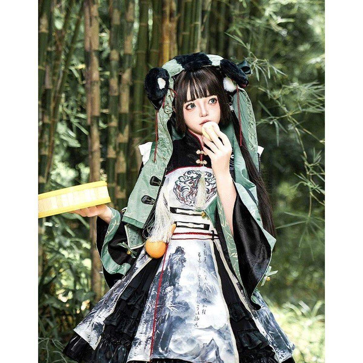 Panda-Themed Chinese Dress Set