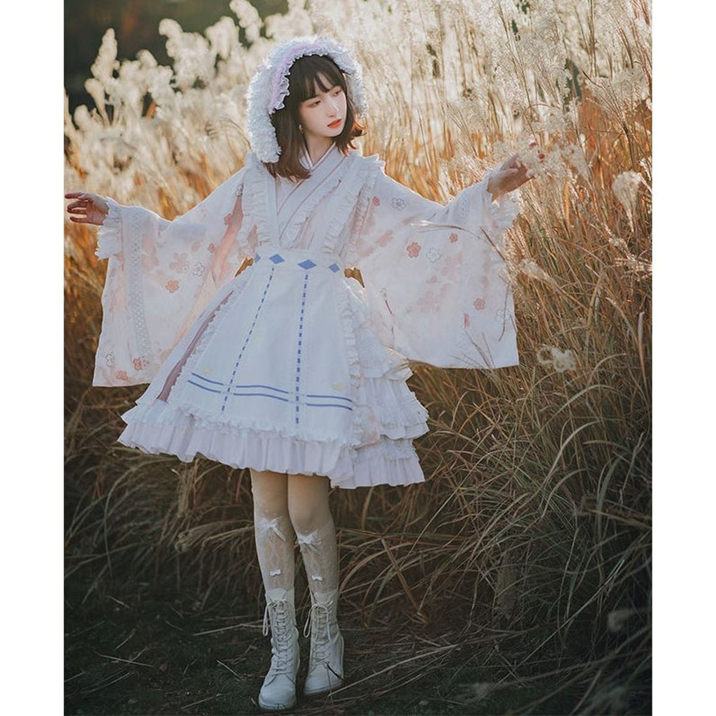 Sweet Lolita Mini Skirt Kimono Dress