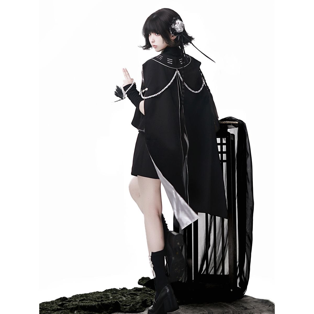 Stylish Cape Shorts Set