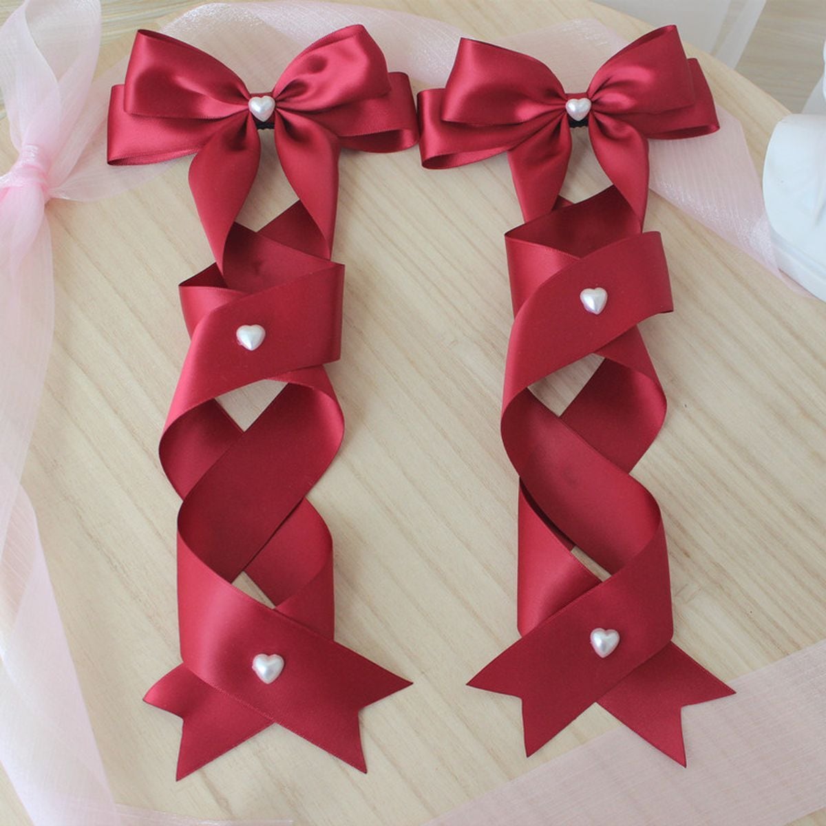 Twin Tail Ribbon Hair Accessories