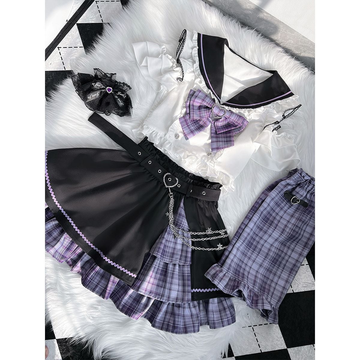 Asymmetrical Idol Stage Outfit