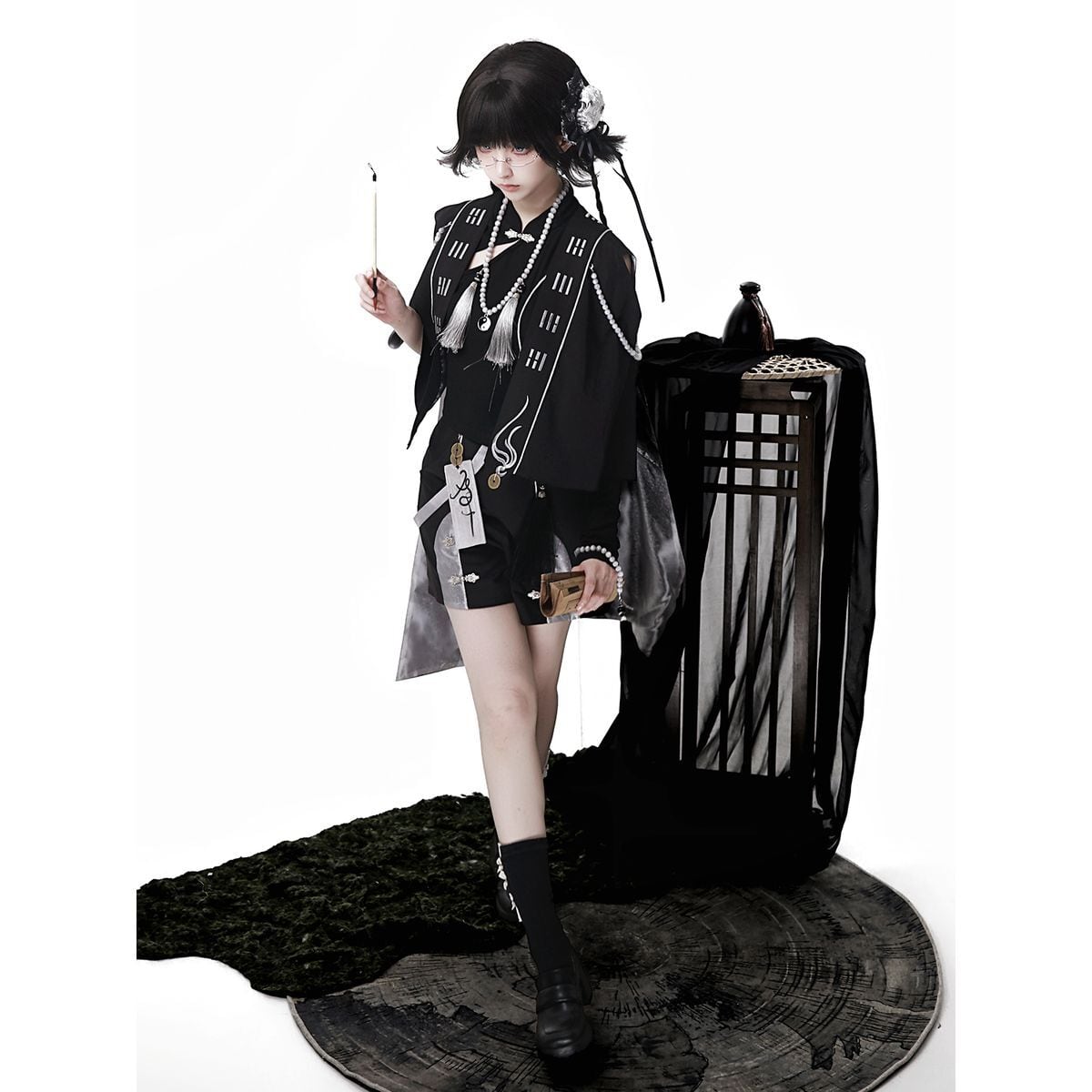 Stylish Cape Shorts Set