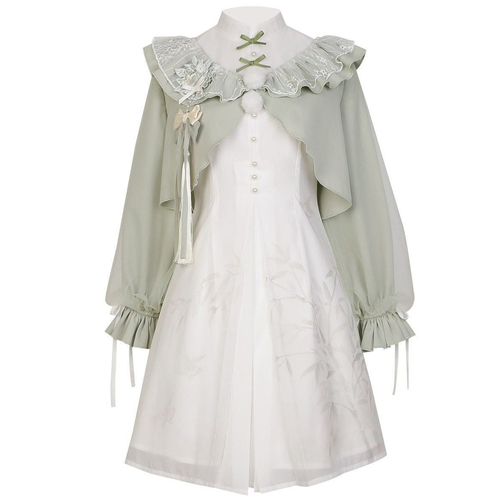 Chinese-Style Frill Dress