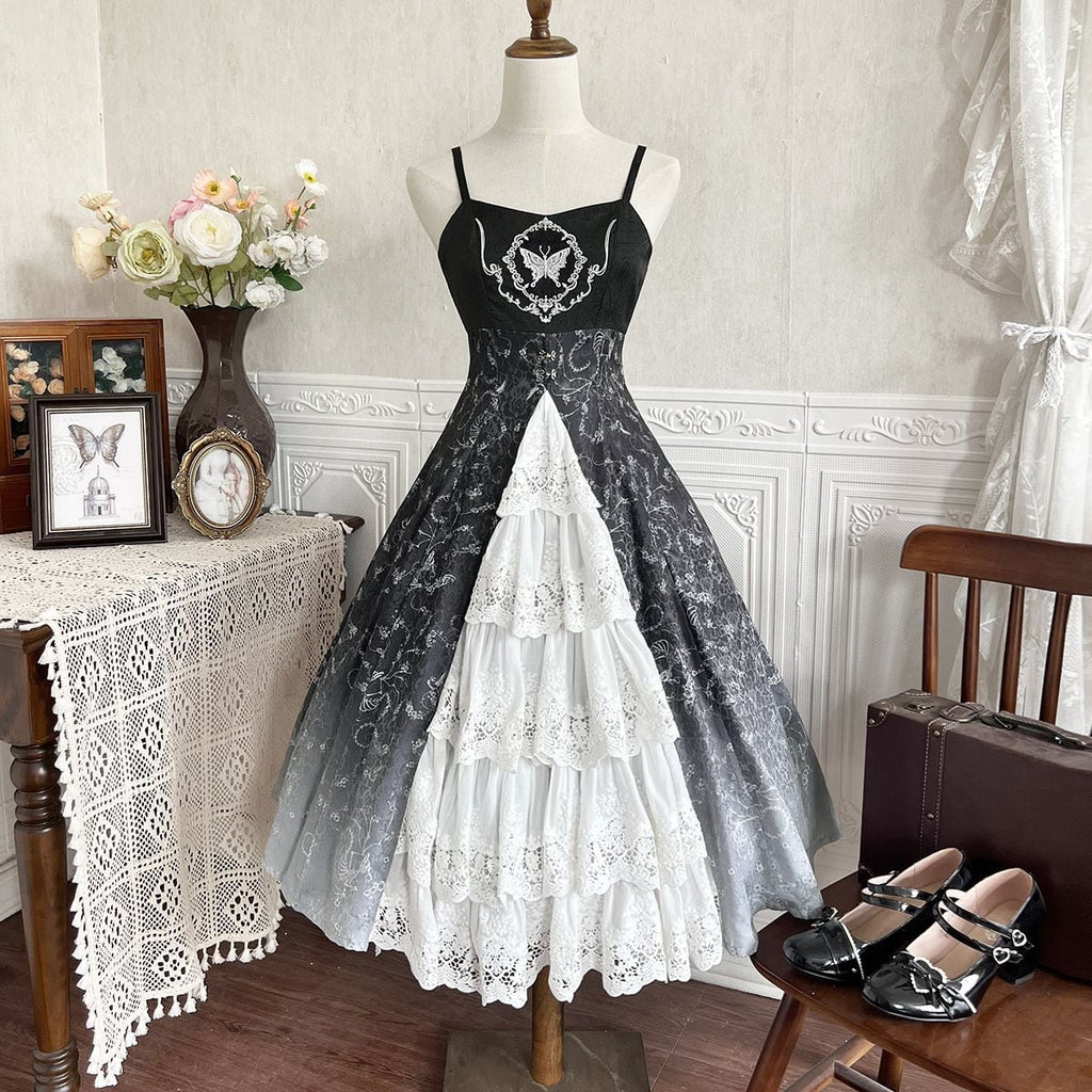 Gothic Gradient Princess Sleeve Ensemble
