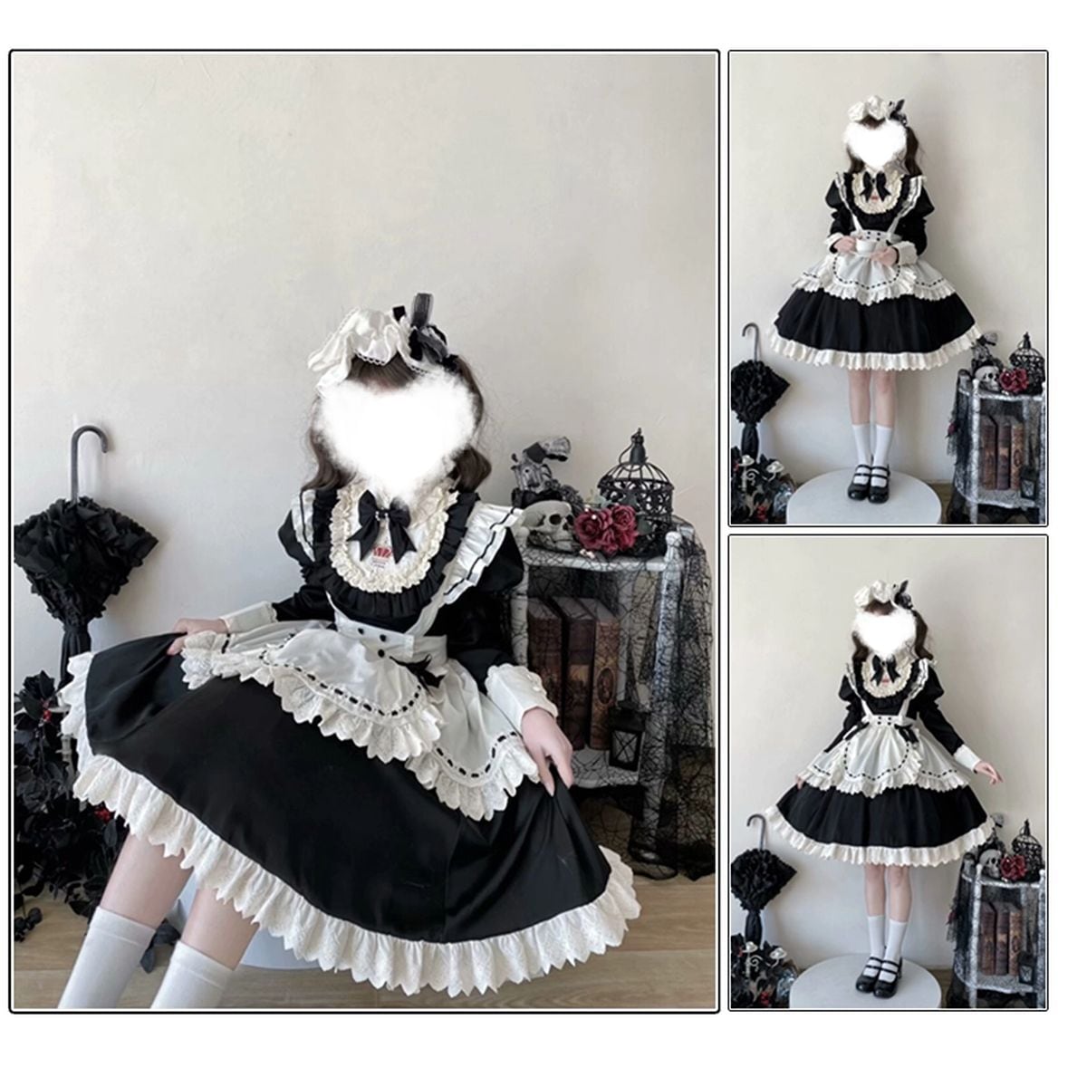 Frilled Victorian Cloud Maid Dress
