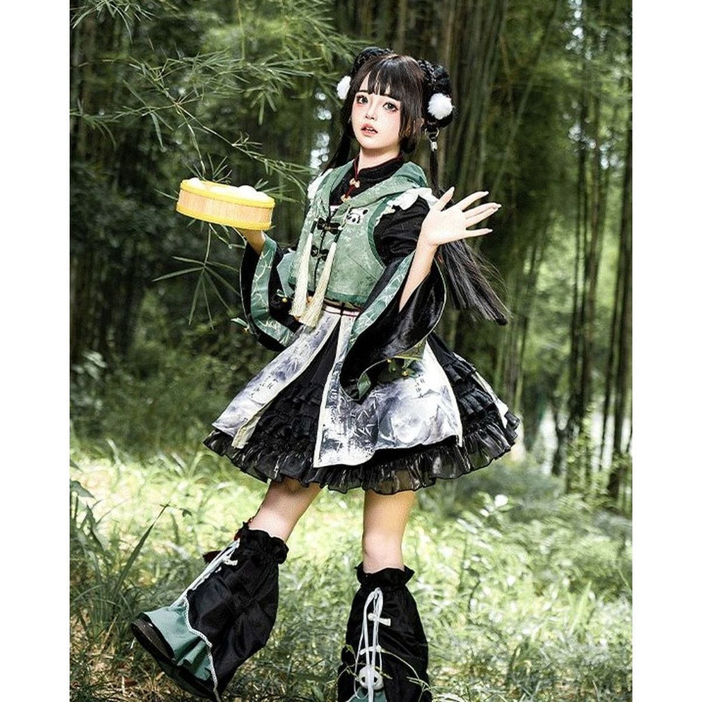 Panda-Themed Chinese Dress Set