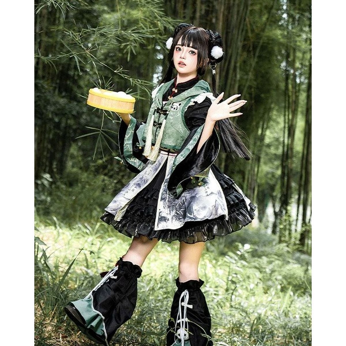 Panda-Themed Chinese Dress Set