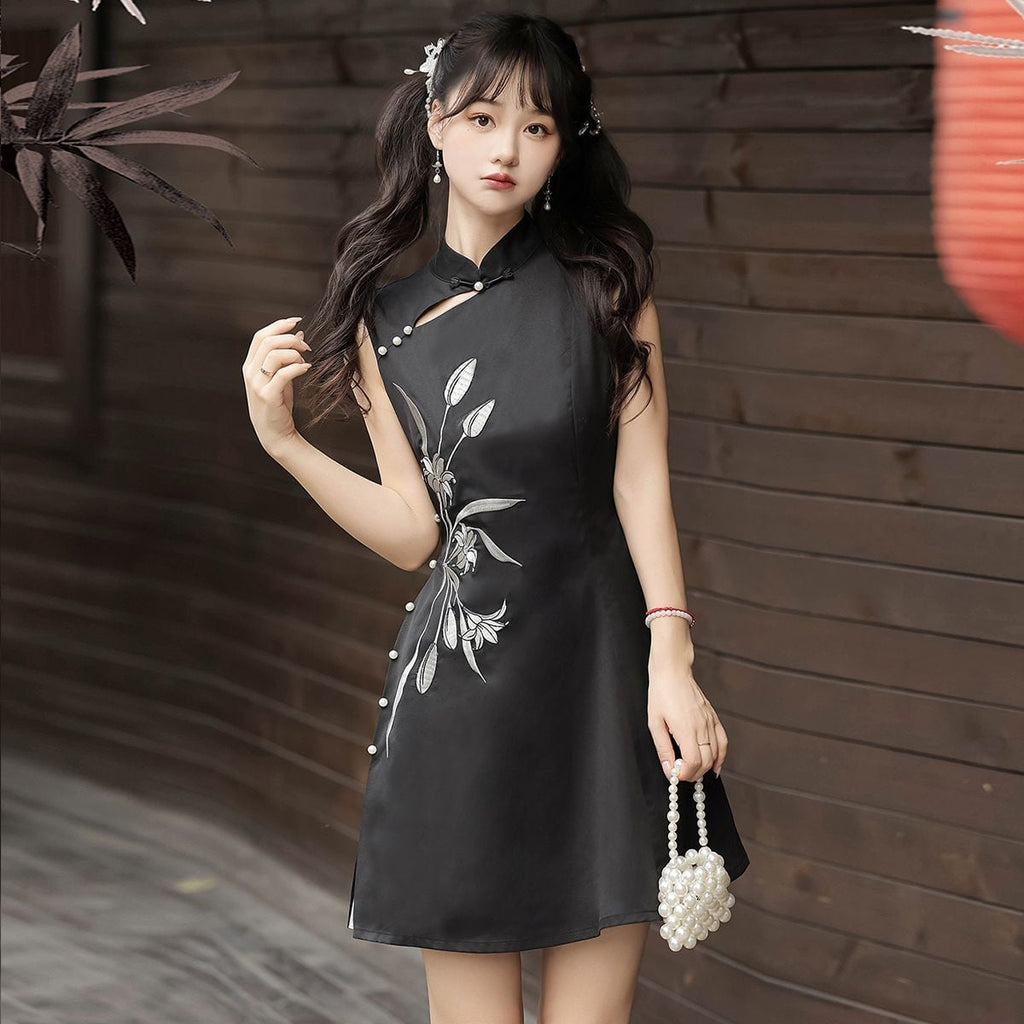 Graceful China-Style Dress Set