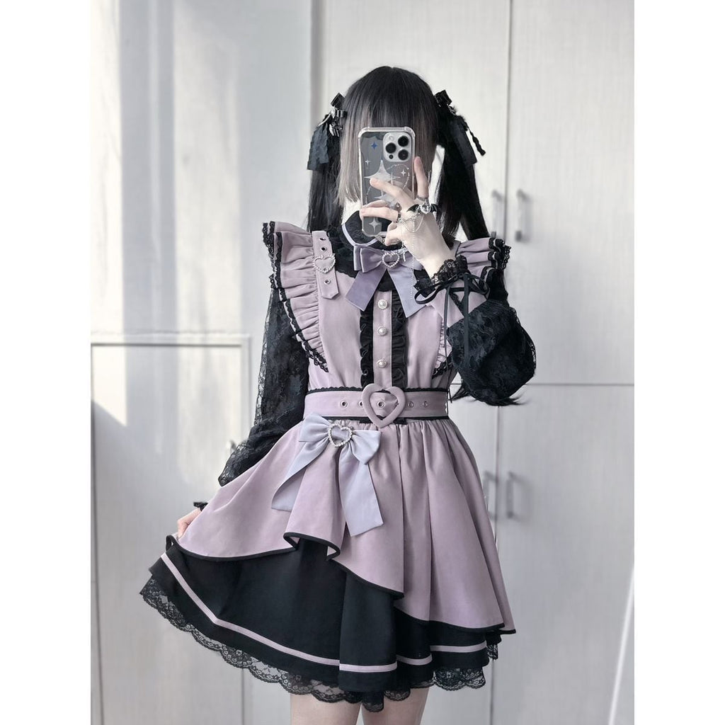 Asymmetrical Angel x Jirai-kei Dress