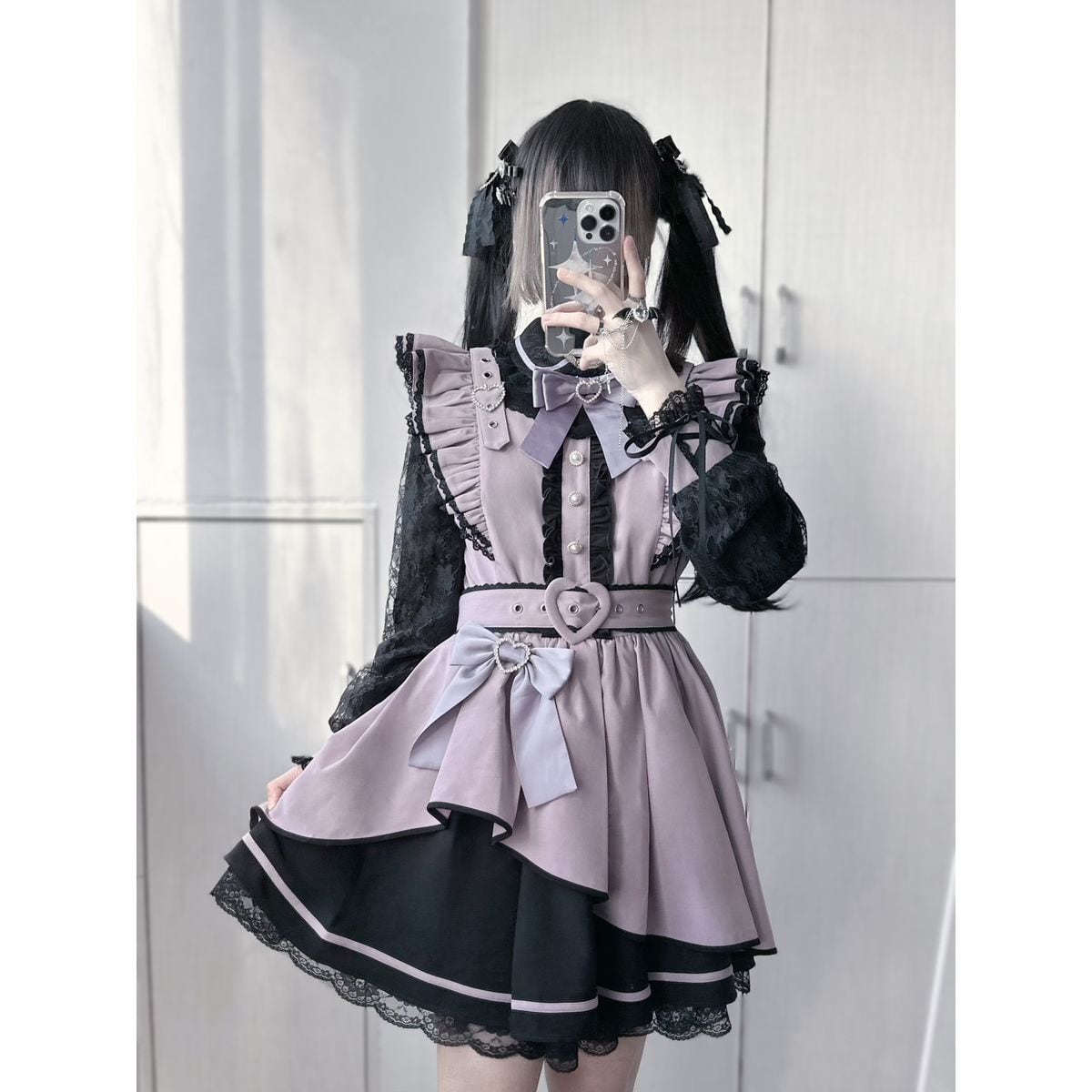 Asymmetrical Angel x Jirai-kei Dress