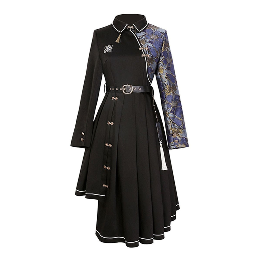 Stylish Asymmetrical Oriental Dress