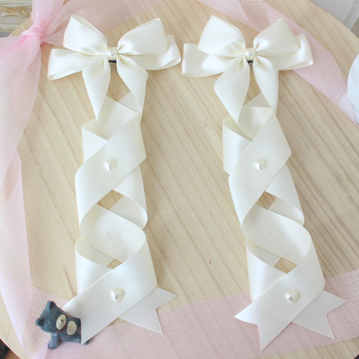 Twin Tail Ribbon Hair Accessories