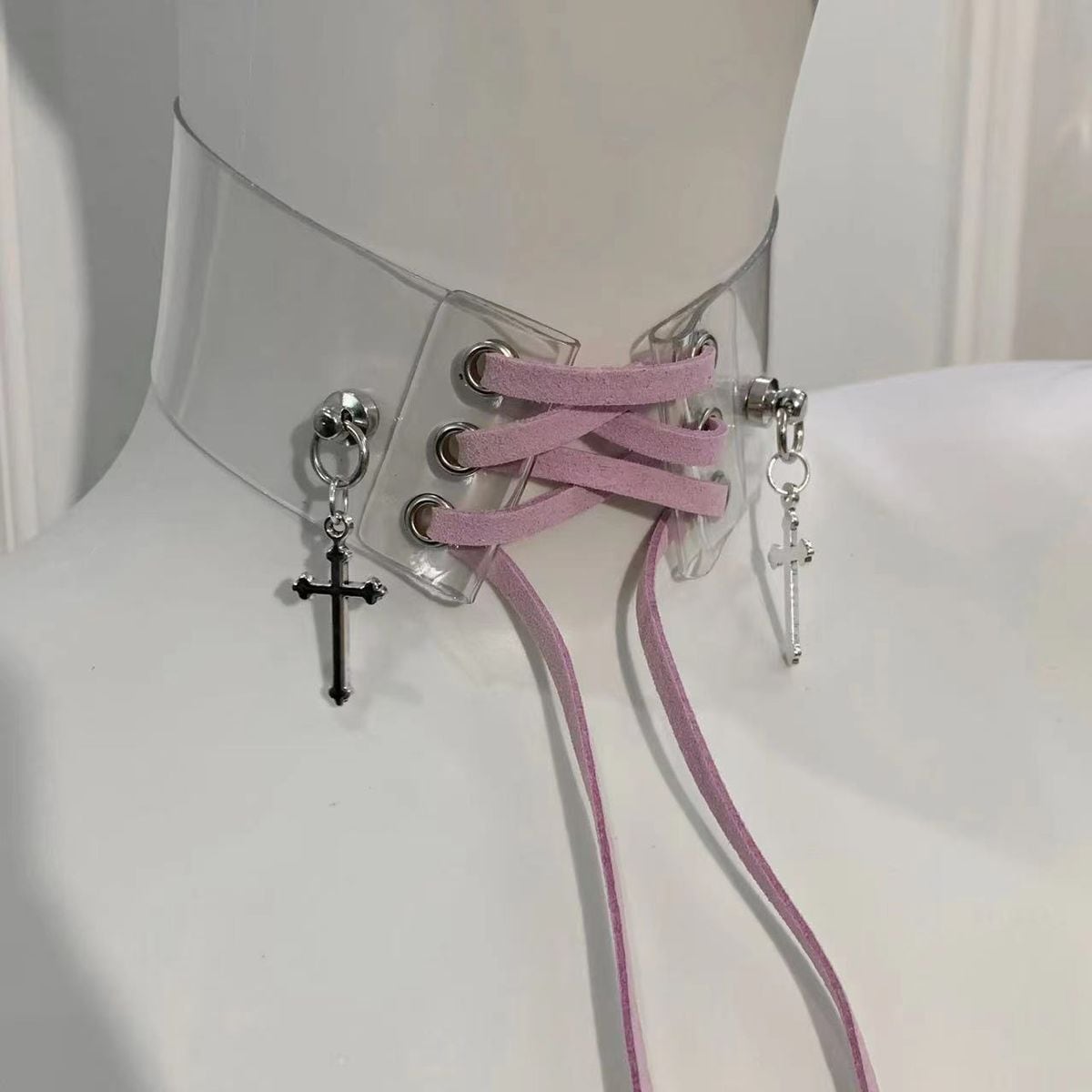 Jirai-kei Lace-Up Choker