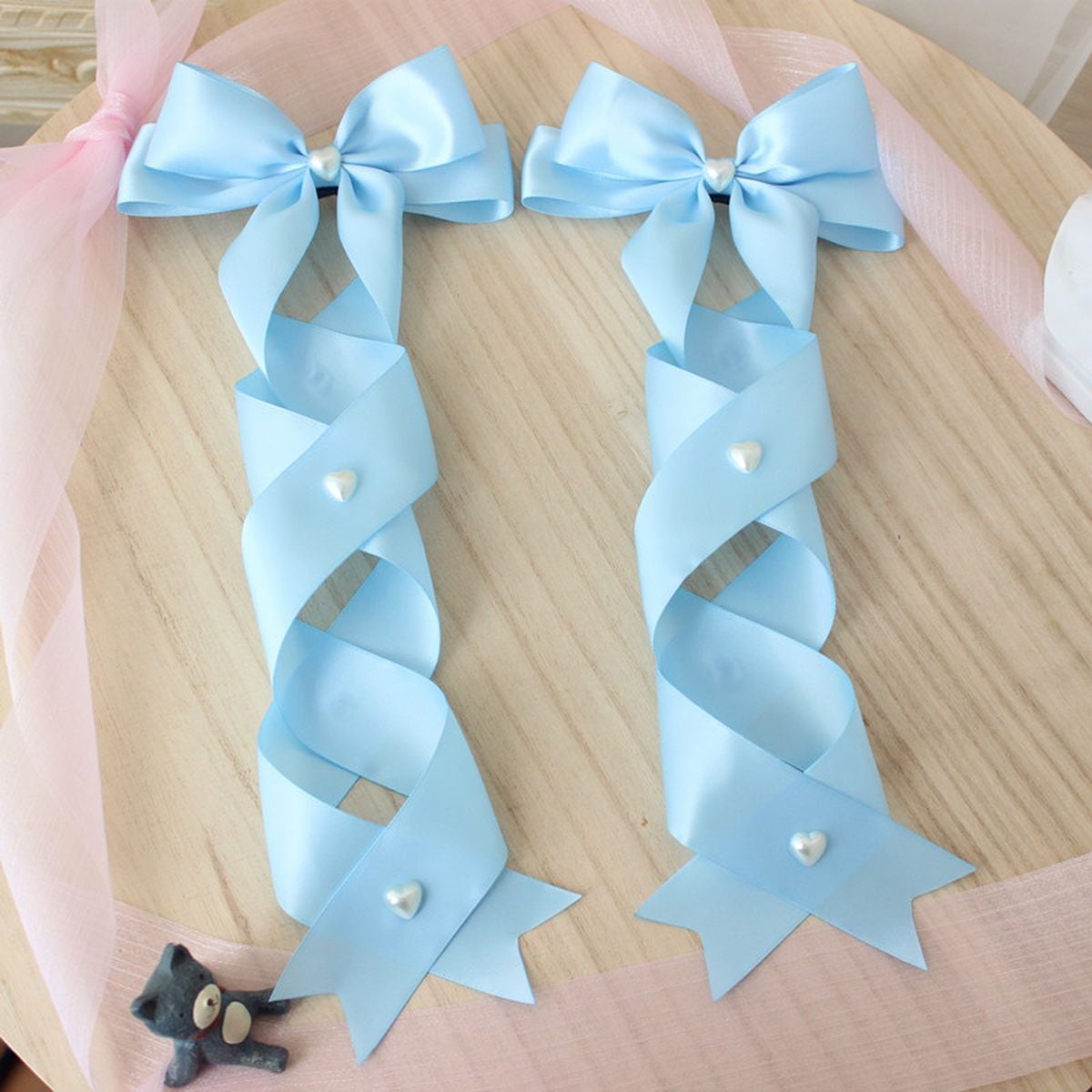 Twin Tail Ribbon Hair Accessories
