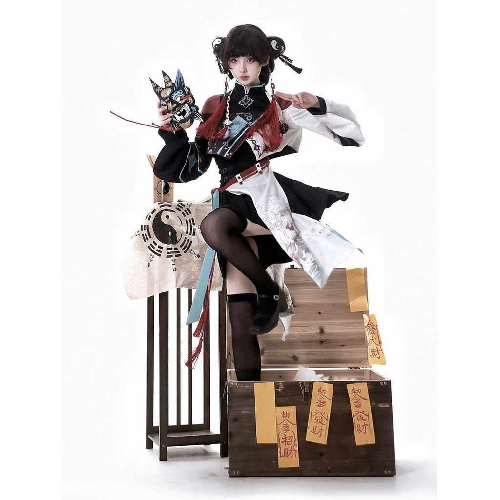 Stylish Asymmetrical Oriental Lolita Set