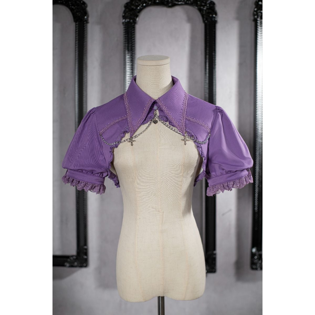 Gothic Lace-Up Jumper Skirt Set