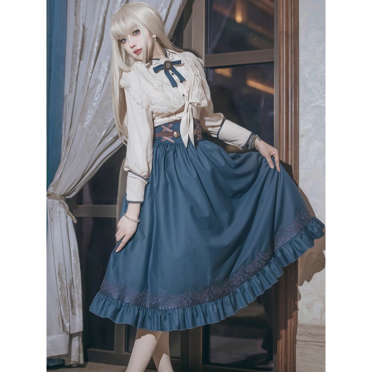 Elegant Long Skirt Set