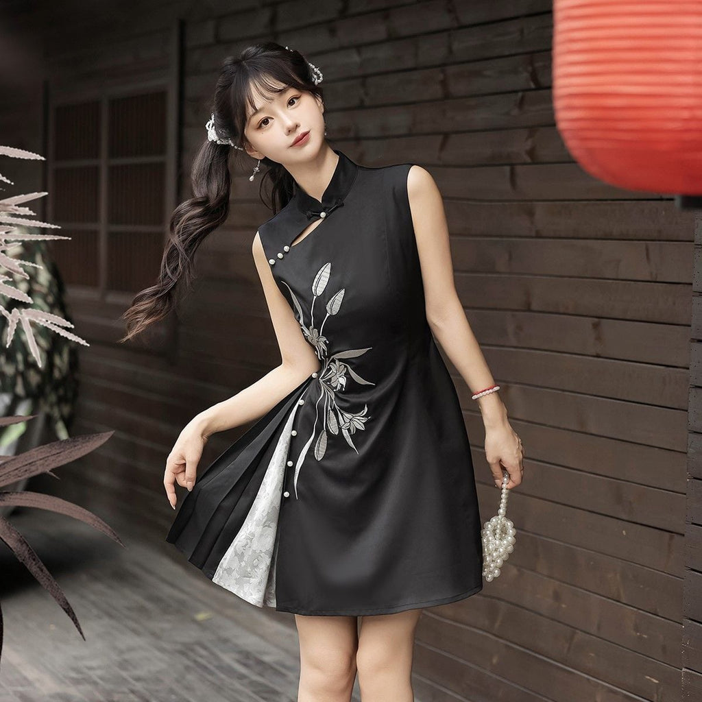 Graceful China-Style Dress Set