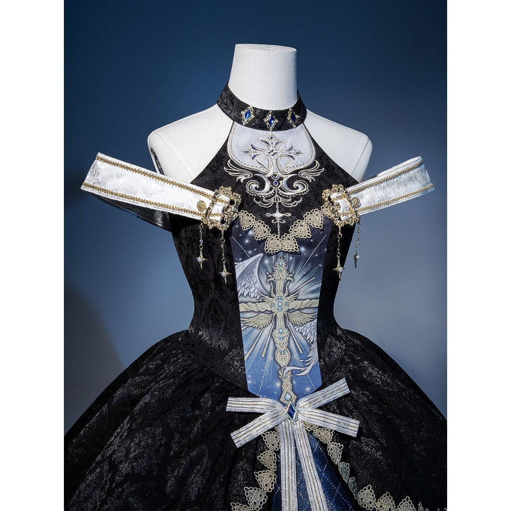 Charming Classical Shoulder-Baring Dress