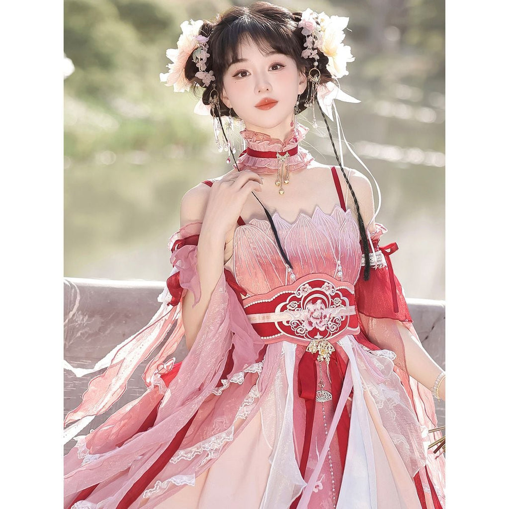 Elegant Frill Lolita Dress Ensemble