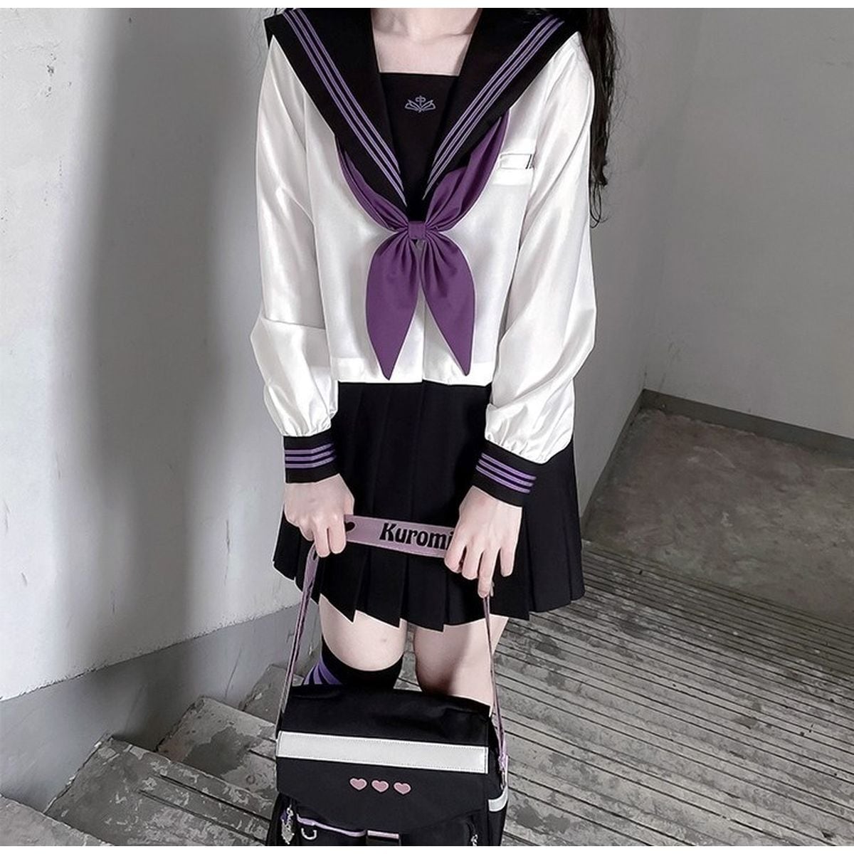 Purple and Black Sailor Uniform