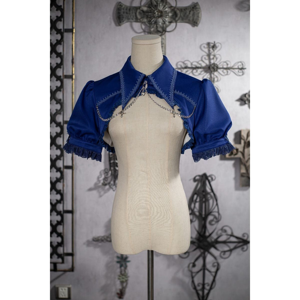 Gothic Lace-Up Jumper Skirt Set