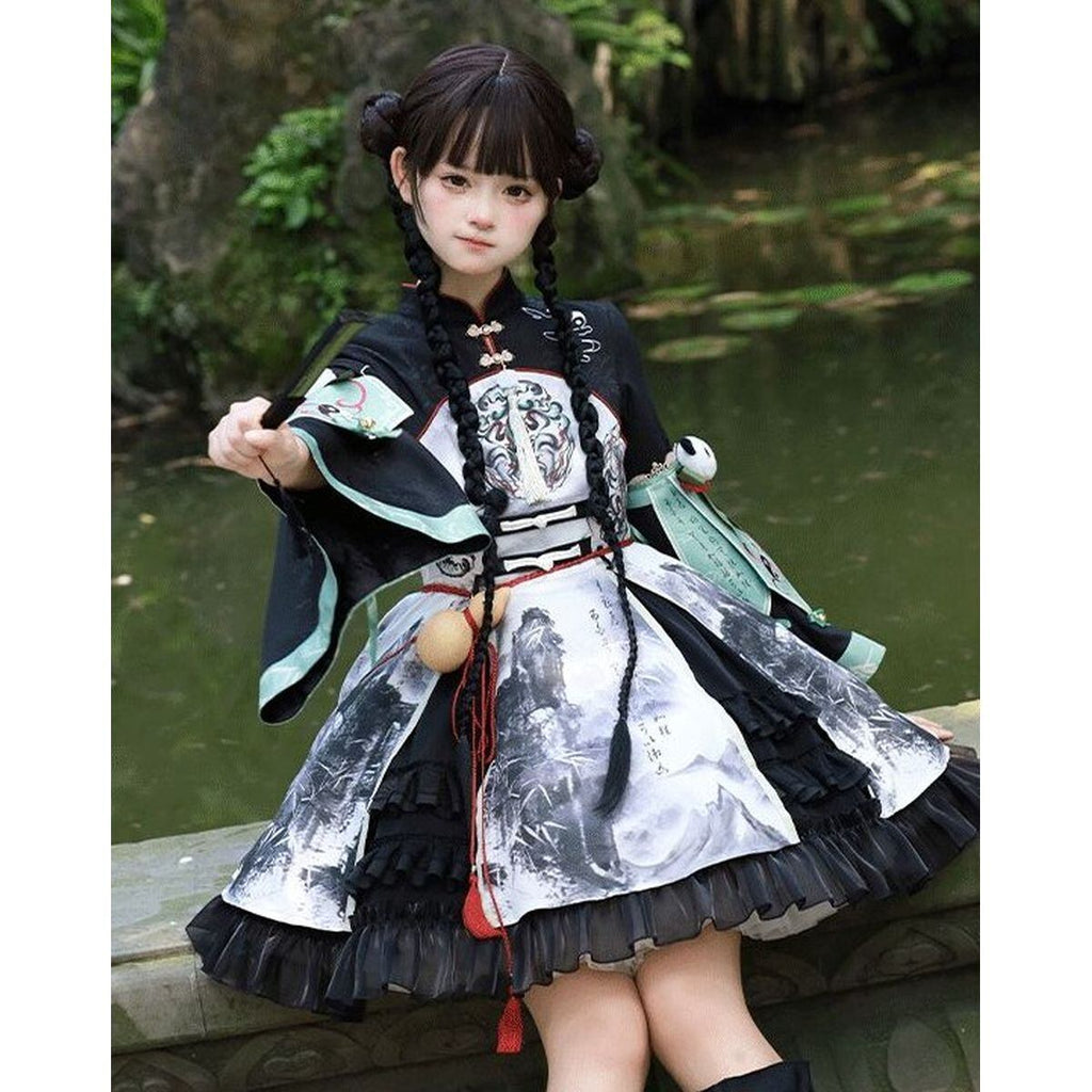 Panda-Themed Chinese Dress Set