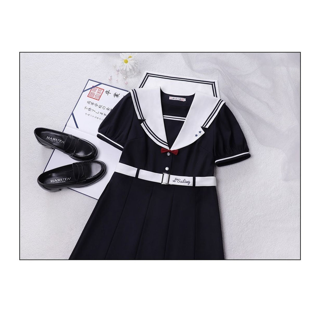 Cute Short Sleeve Sailor Outfit