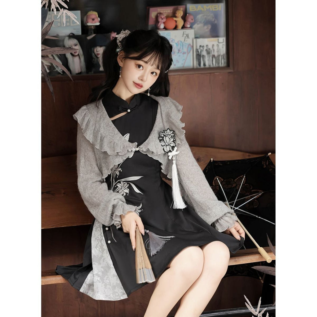 Graceful China-Style Dress Set