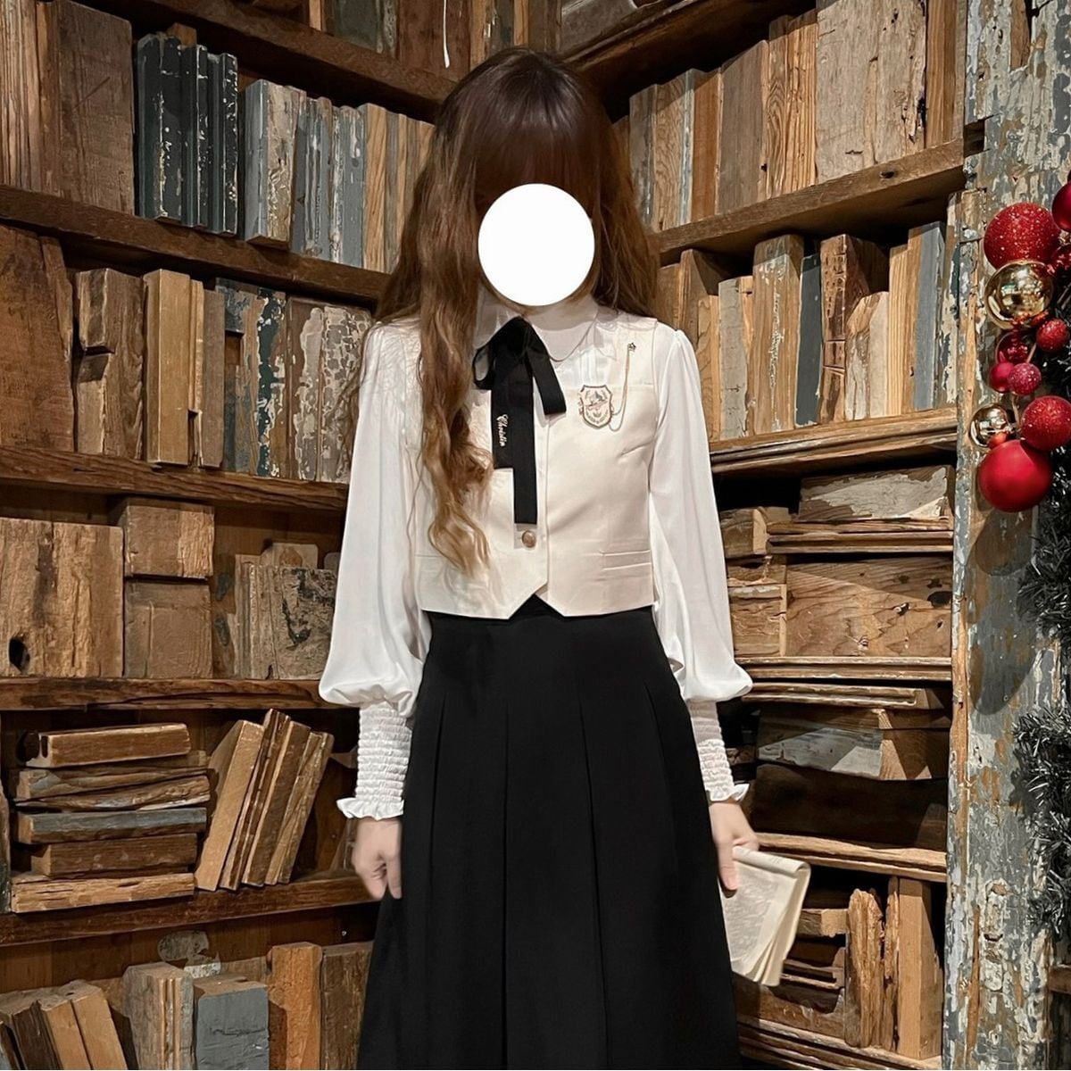 Elegant Long Skirt and Cape Ensemble