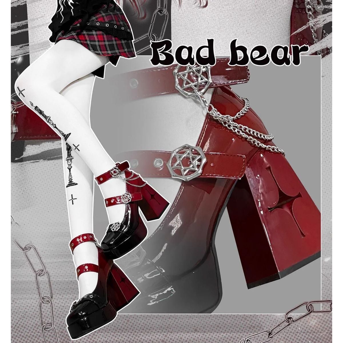 Hexagram Gradient High Heel Shoes