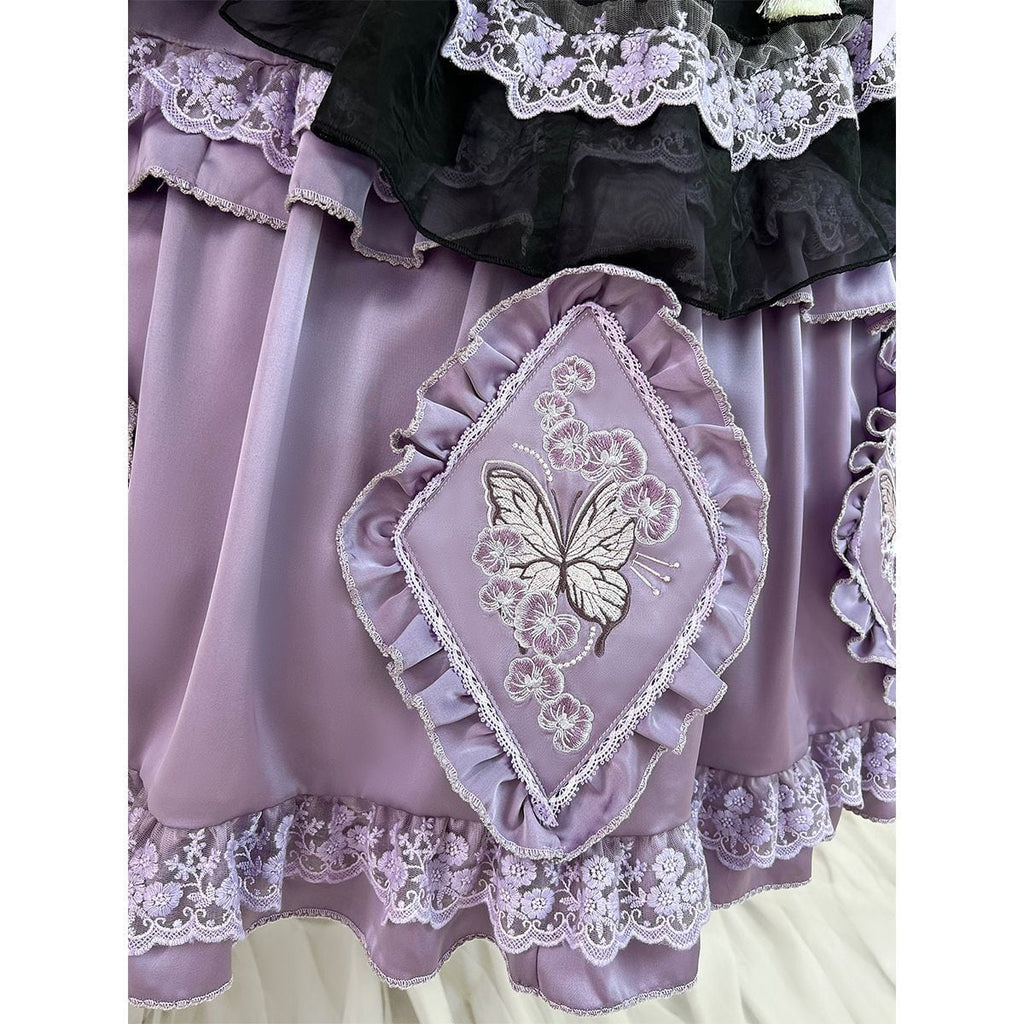 Lavender & Noir Frill Ensemble