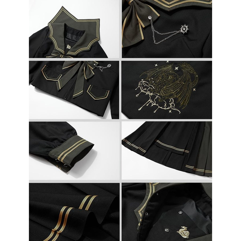 Double-Layered Sailor School Outfit