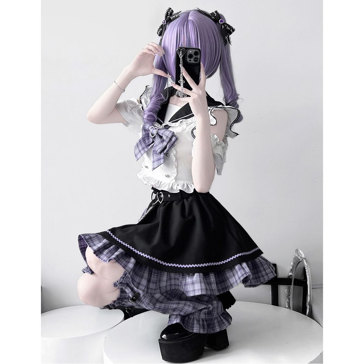 Asymmetrical Idol Stage Outfit