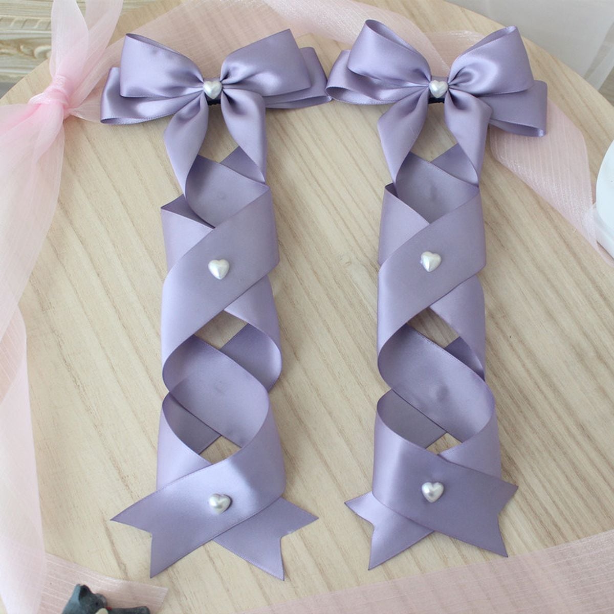 Twin Tail Ribbon Hair Accessories