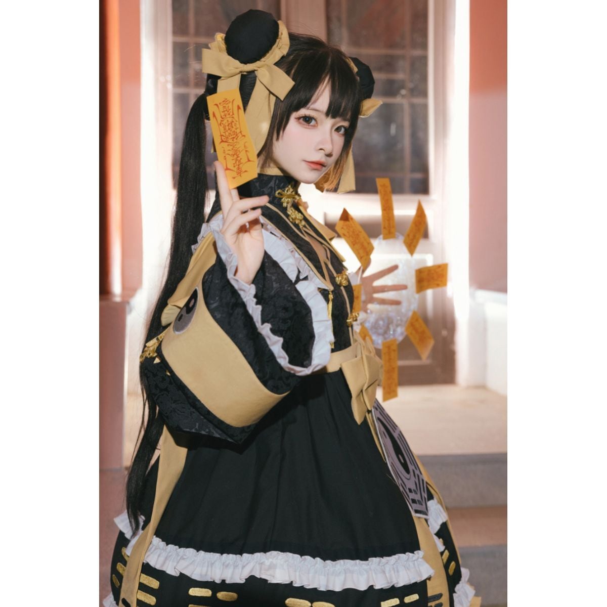 Chinese-Inspired Lolita Dress Ensemble