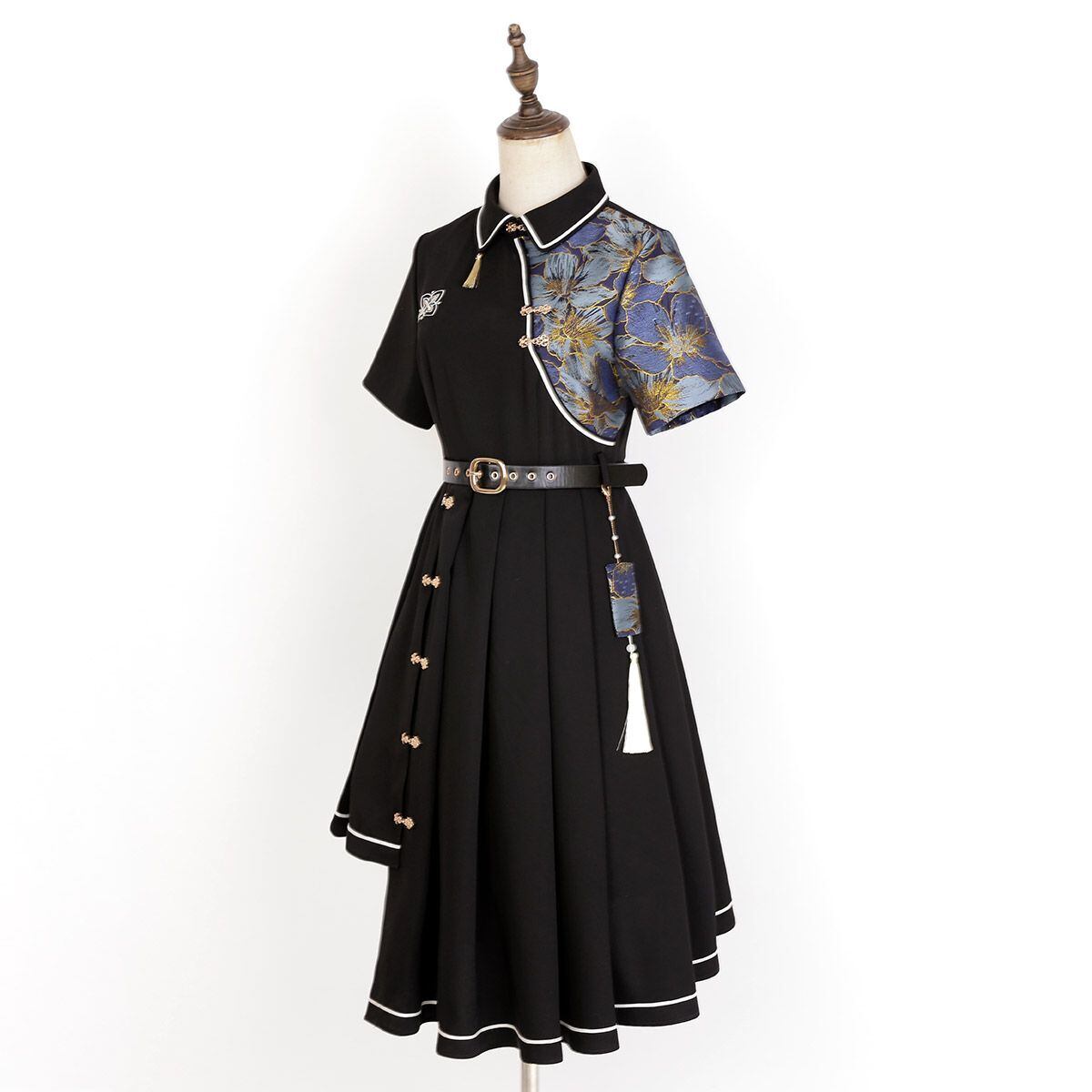 Stylish Asymmetrical Oriental Dress