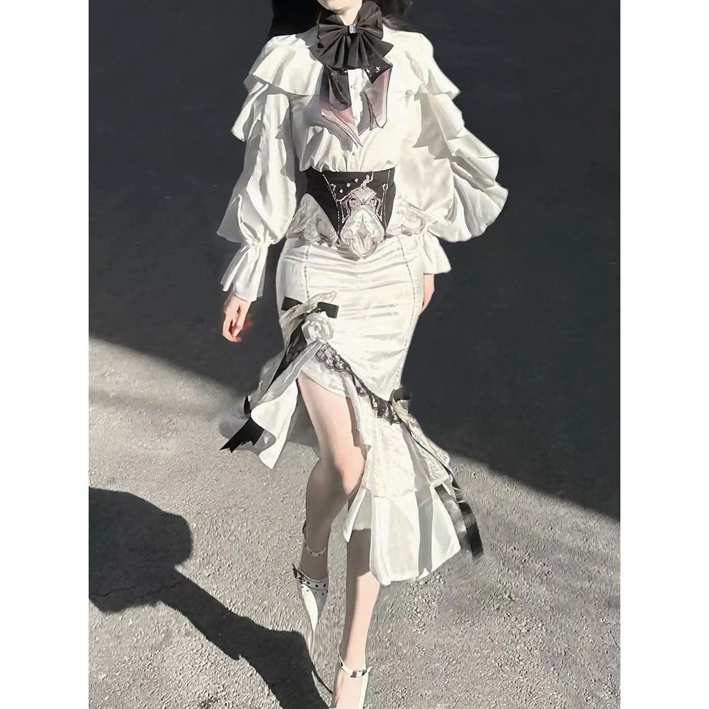 Romantic Floral Frill Set